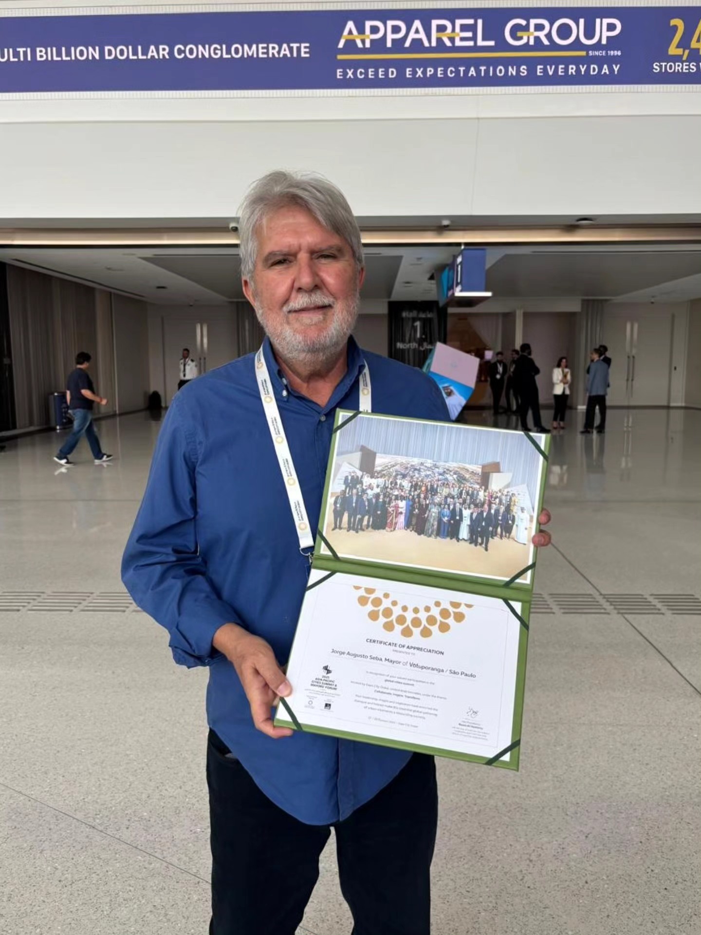 Jorge Seba encerra participação no Asia Pacific Cities Summit & Mayor’s Forum 2025, em Dubai